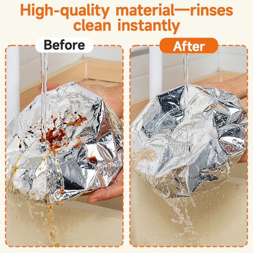 ♻️🍽️ Reusable Food-Grade Aluminum Foil Food Covers for Keeping Food Warm & Fresh
