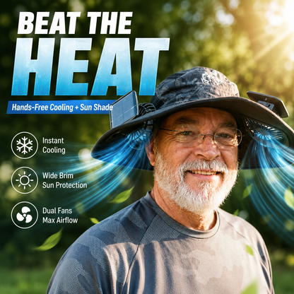 💎Stay Cool Solar Powered Portable Fan Hat