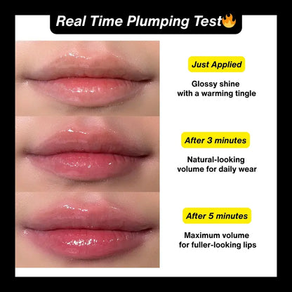 💋Spicy Lip Plumper — Fuller-Looking Lip Plumper Gloss, Non-Sticky, High-Shine Finish