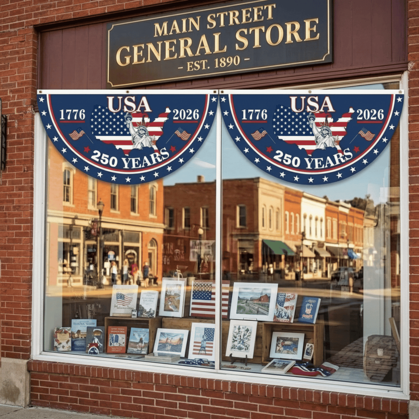 🗽 Honor Your American Pride 🎉 Handcrafted by Veterans – 250th   Anniversary USA Fan Flag 🏅