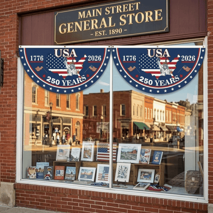 🗽 Honor Your American Pride 🎉 Handcrafted by Veterans – 250th   Anniversary USA Fan Flag 🏅