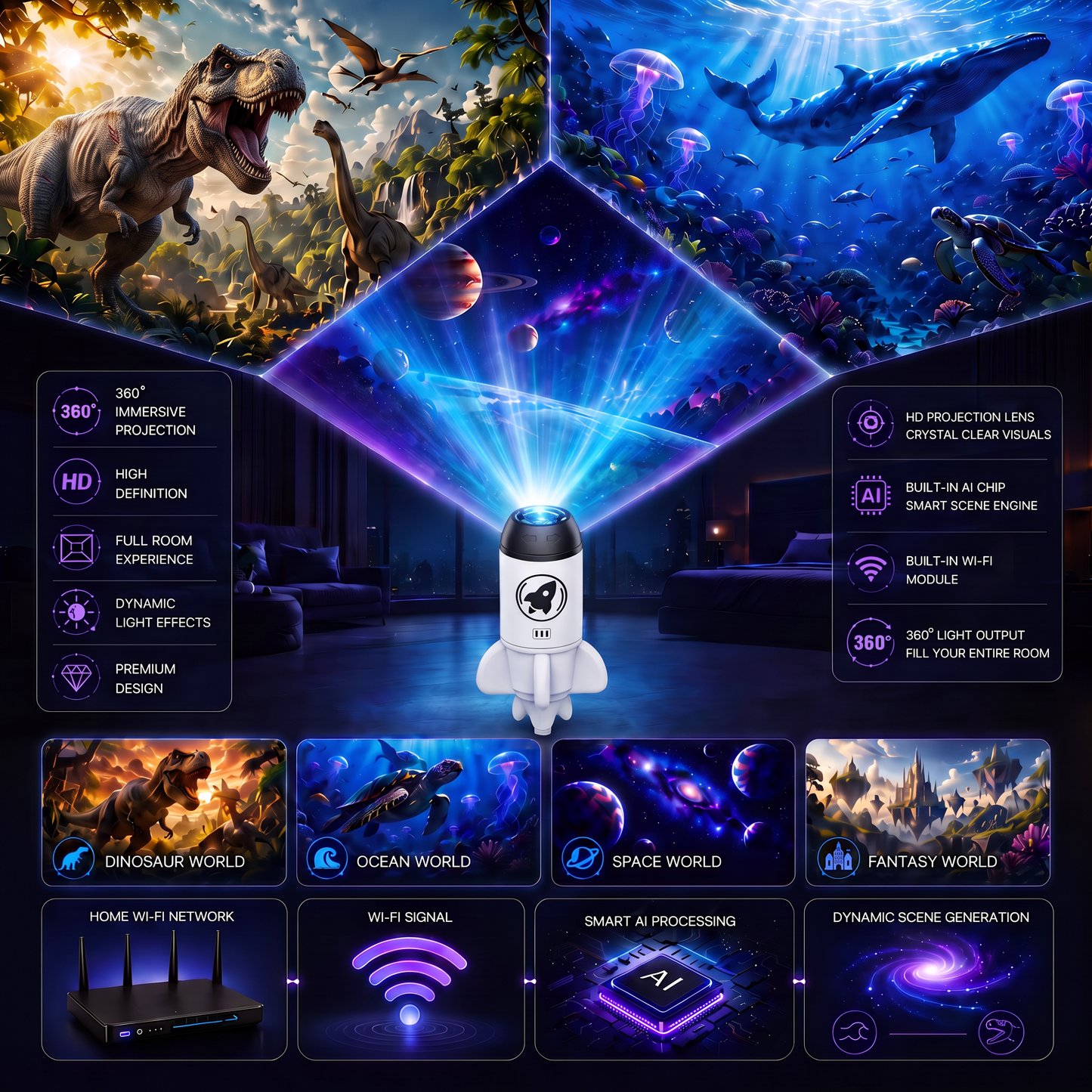 ⭐𝑺𝑪𝑵𝑫𝑹® 5𝑫 𝑯𝒐𝒍𝒐𝒈𝒓𝒂𝒑𝒉𝒊𝒄 𝑷𝒓𝒐𝒋𝒆𝒄𝒕𝒐𝒓 𝑳𝒂𝒎𝒑💥💥 𝐍𝐞𝐱𝐭-𝐆𝐞𝐧𝐞𝐫𝐚𝐭𝐢𝐨𝐧 𝐔𝐥𝐭𝐫𝐚 𝐇𝐃 𝐒𝐦𝐚𝐫𝐭 𝐃𝐲𝐧𝐚𝐦𝐢𝐜 𝐕𝐢𝐬𝐢𝐨𝐧