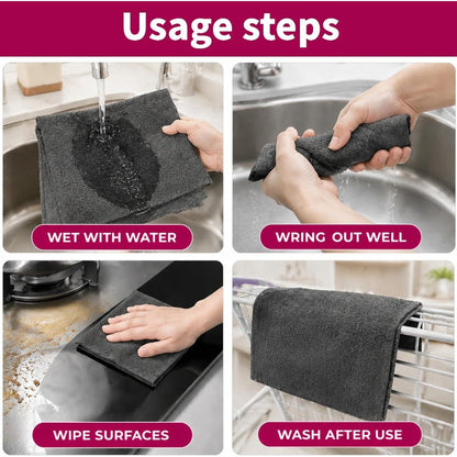 Nectavira® Streak-Free Reusable Microfiber Cleaning Cloths – 5 Pack