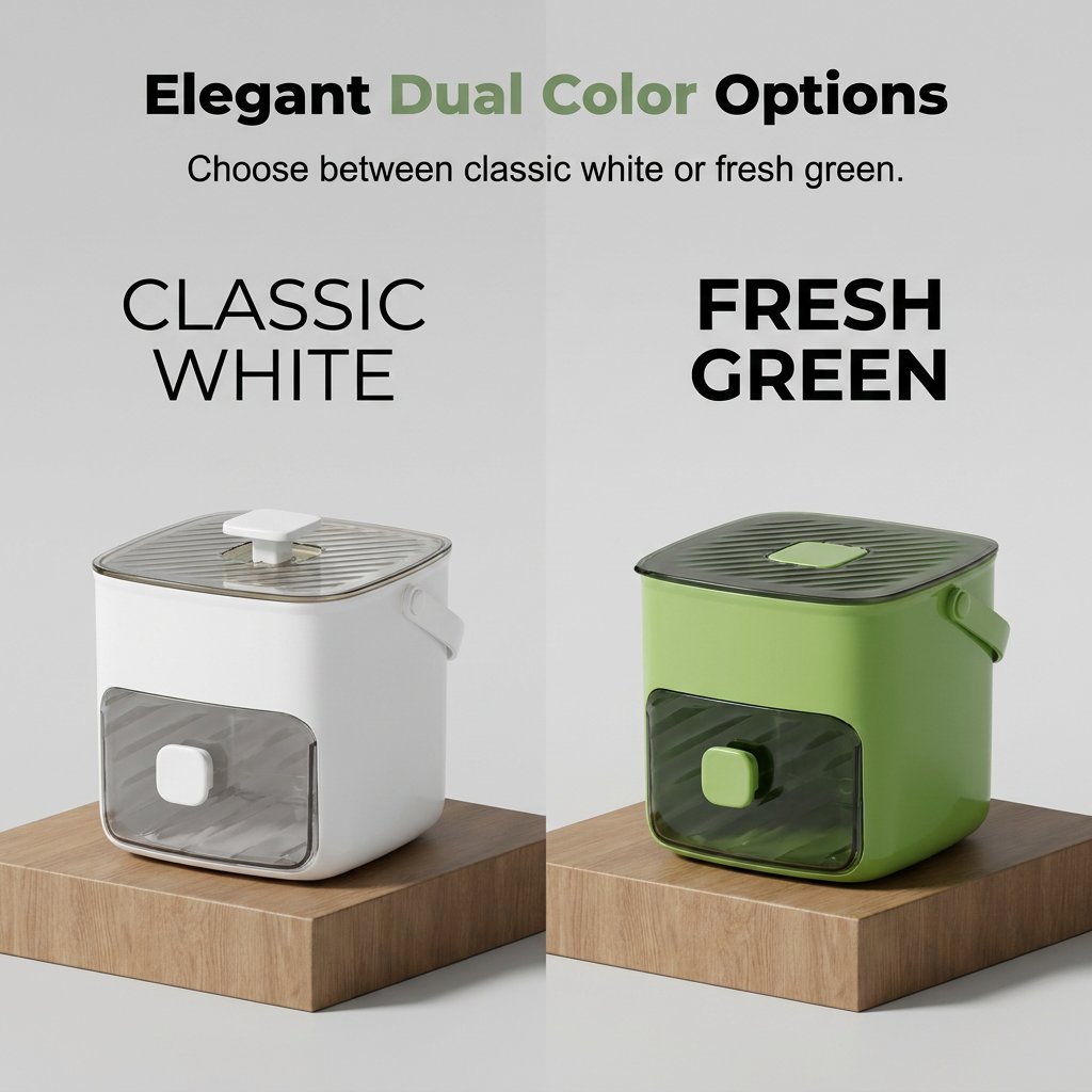 🧊 Nectavira® 2-in-1 Ice Cube Tray with Storage Bin