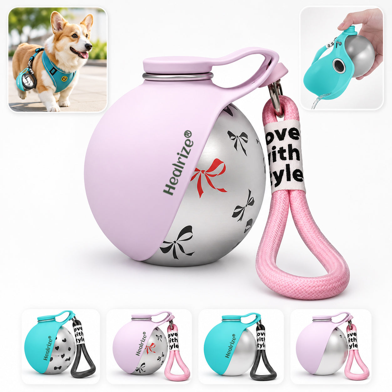 🔥 Hot Sale 50% OFF — 𝐍𝐞𝐜𝐭𝐚𝐯𝐢𝐫𝐚® Stainless Steel Pet Water Bottle | Leak-Proof Travel Dog & Cat Water Bottle for Walking, Hiking, Park Days & Outdoor Adventures🐾3