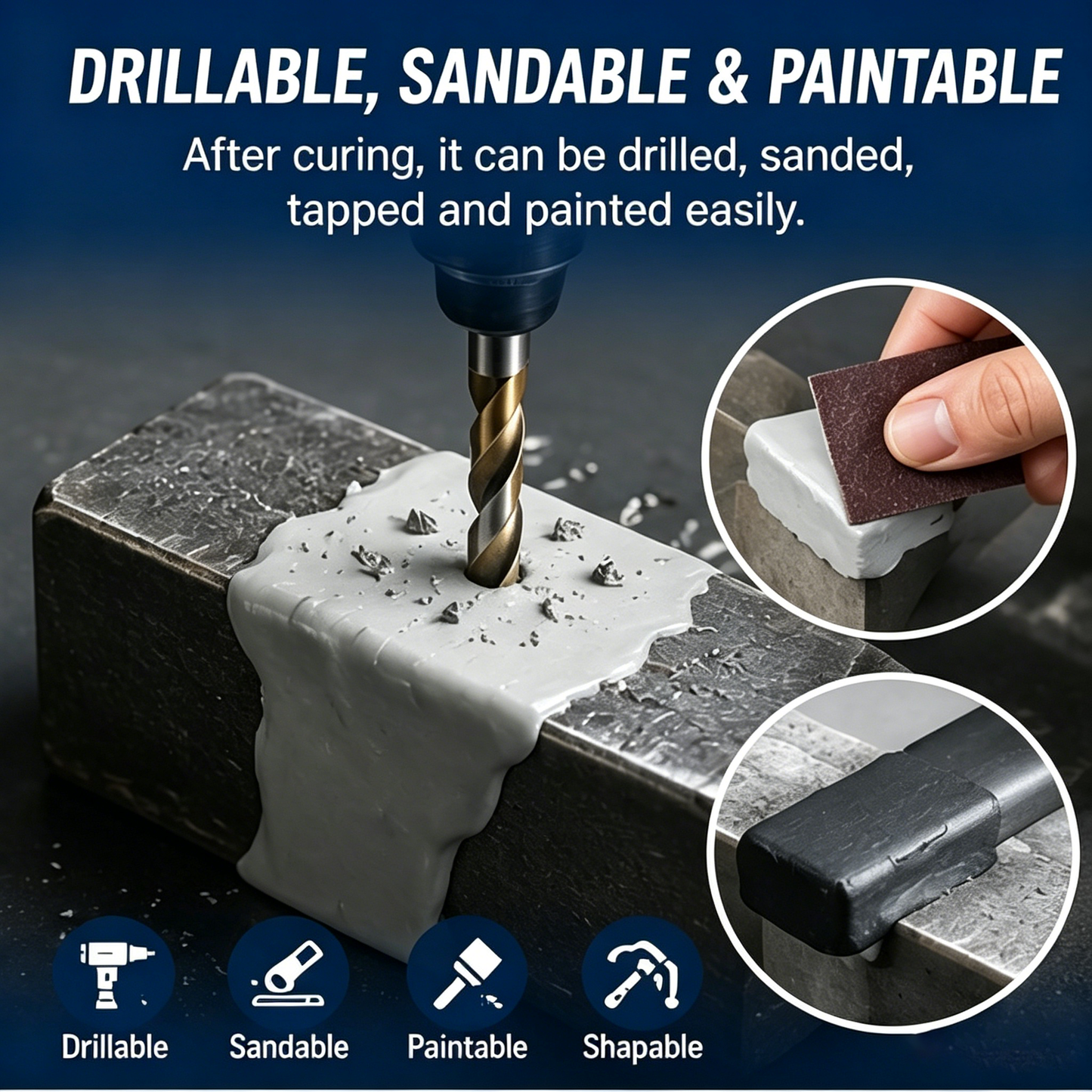 🔧💧Steel-Reinforced Epoxy Repair Putty Kit – Fill Cracks, Gaps & Broken Surfaces