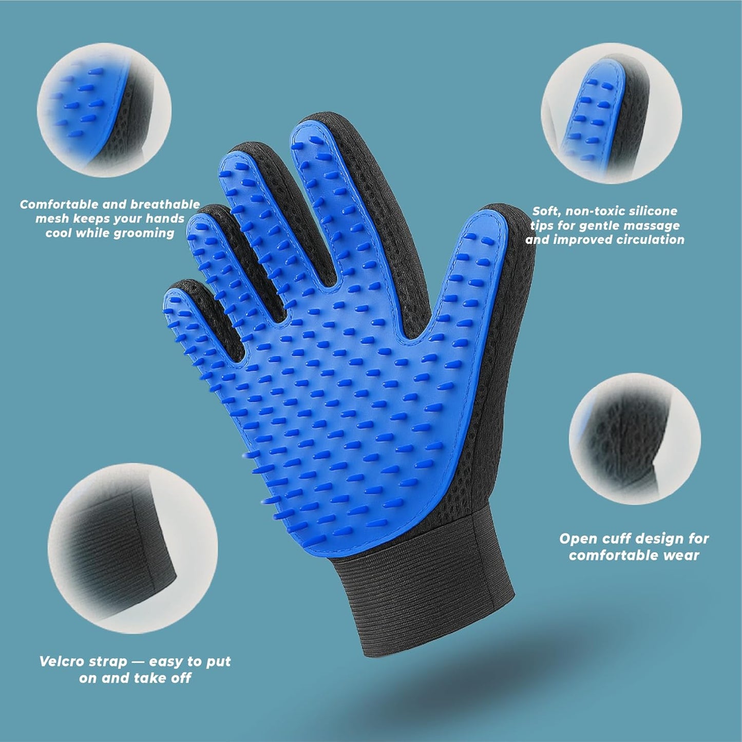 Combing glove - Pet grooming tool par excellence