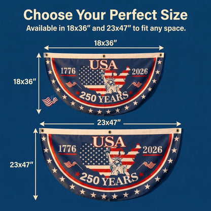 🗽 Honor Your American Pride 🎉 Handcrafted by Veterans – 250th   Anniversary USA Fan Flag 🏅