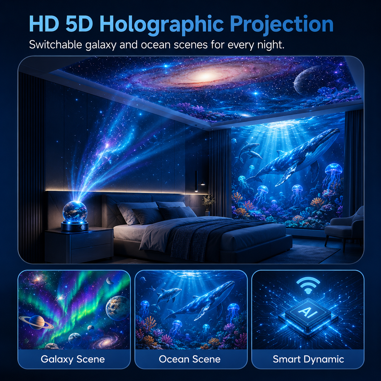 🌙Nectavira® 🌌Night Light Projector🔮🔮