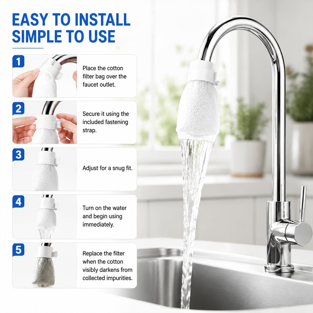 🥳2026 HOT SALE🥳💞50K+ SOLD!🔥Nectavira®Kitchen Faucet Filter Bag