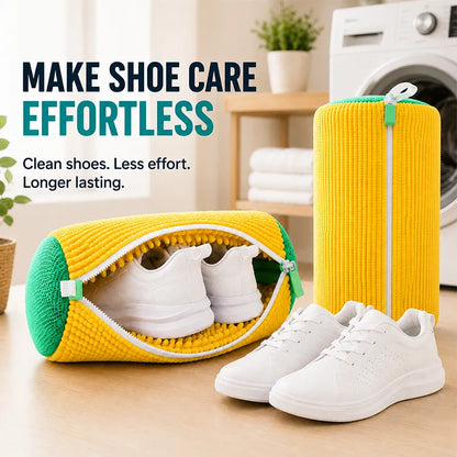 👟 Nectavira® Chenille Shoe Washing Machine Bag – Protective Mesh & Hidden Zipper 🔒