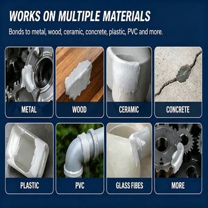 🔧💧Steel-Reinforced Epoxy Repair Putty Kit – Fill Cracks, Gaps & Broken Surfaces