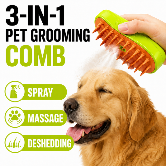 🍁Pet spray comb, cat comb, dog comb, detangling comb, loose hair removal comb, one-click hair removal comb, pet comb.