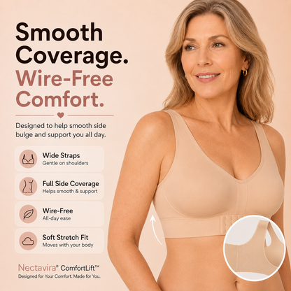 💗 𝐎𝐟𝐟𝐢𝐜𝐢𝐚𝐥 𝐁𝐫𝐚𝐧𝐝 𝐒𝐭𝐨𝐫𝐞 |✅ Nectavira® ComfortLift™ Front Closure Wireless Support Bra ✨