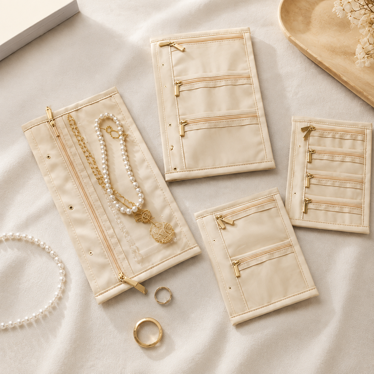 Nectavira® 5-Piece Jewelry Organizer Pouch Set