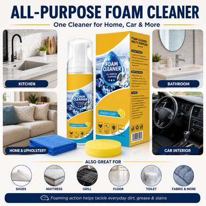 Nectavira All-Purpose Foam Cleaner – Multi-Surface Cleaner for Home, Car & More