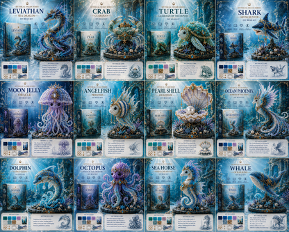 🌊 Mythical Ocean DIY Bead Kit – Choose From 12 Collectible Ocean Creature Styles