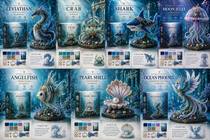 🌊 Mythical Ocean DIY Bead Kit – Choose From 12 Collectible Ocean Creature Styles