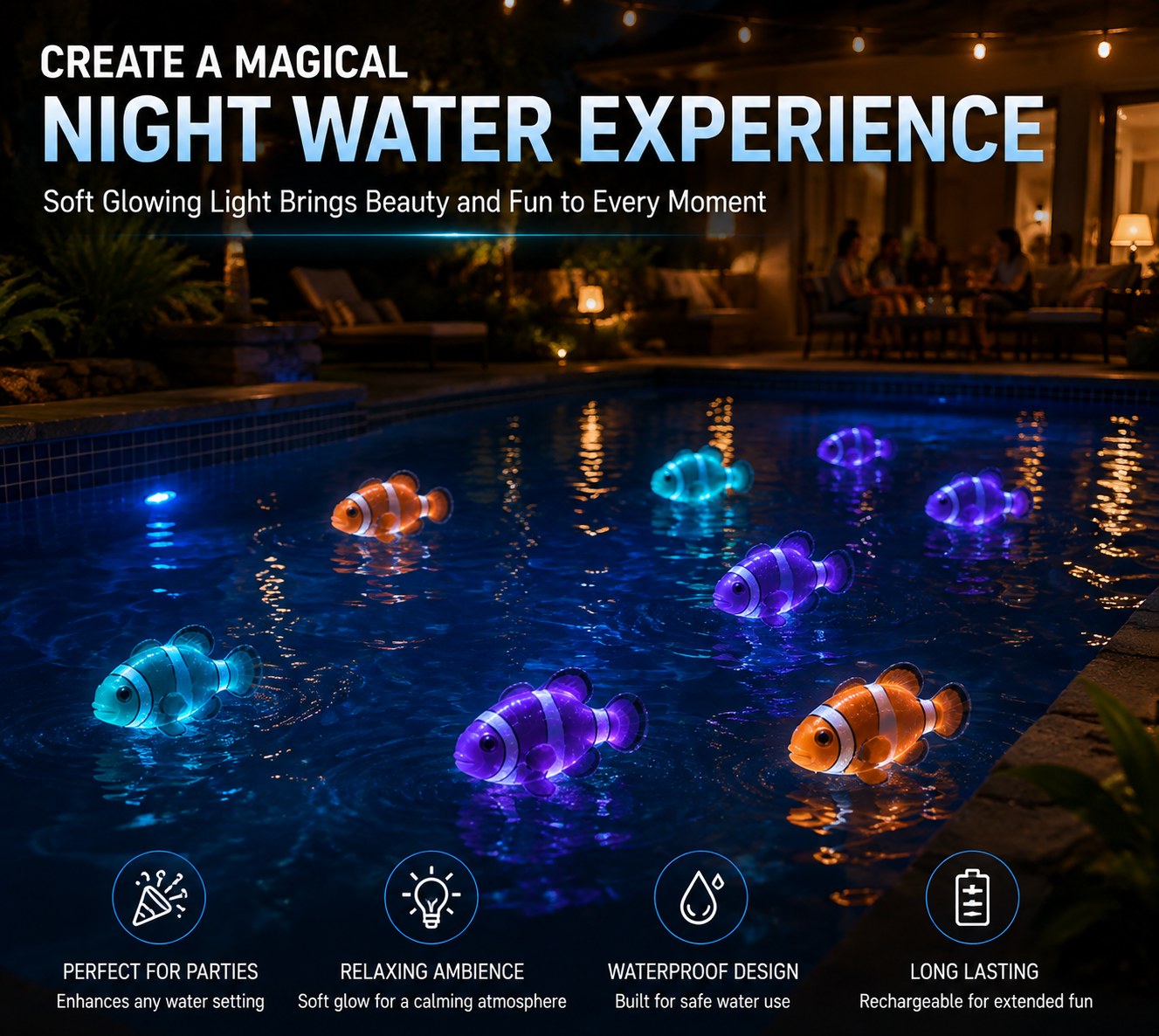 HUBUQ® Interactive Light-Up Robotic Toy Fish