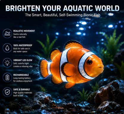HUBUQ® Interactive Light-Up Robotic Toy Fish