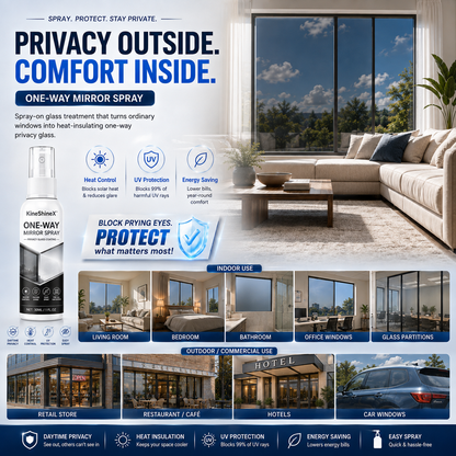 ☀️ Heat-Blocking One-Way Privacy Molecular Coating Spray