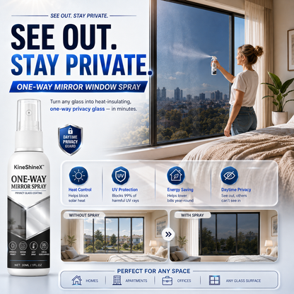 ☀️ Heat-Blocking One-Way Privacy Molecular Coating Spray