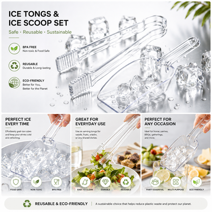 🧊45% OFF— Ice Tongs & Scoop Set