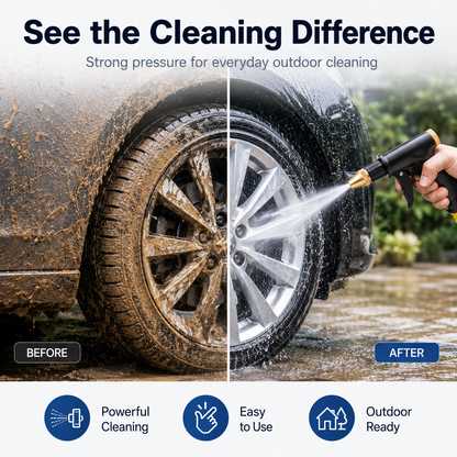 🚀 2026 New Version Upgraded TIMNAMY® Portable High-Pressure Water Sprayer | Blast Away Dirt, Mud & Grime with Ease🚗🚗1