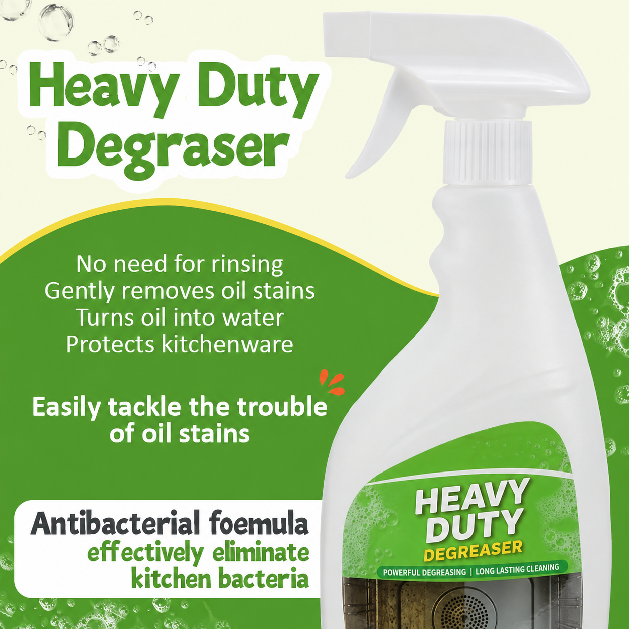 Heavy Duty Kitchen Degreaser Spray 300ml