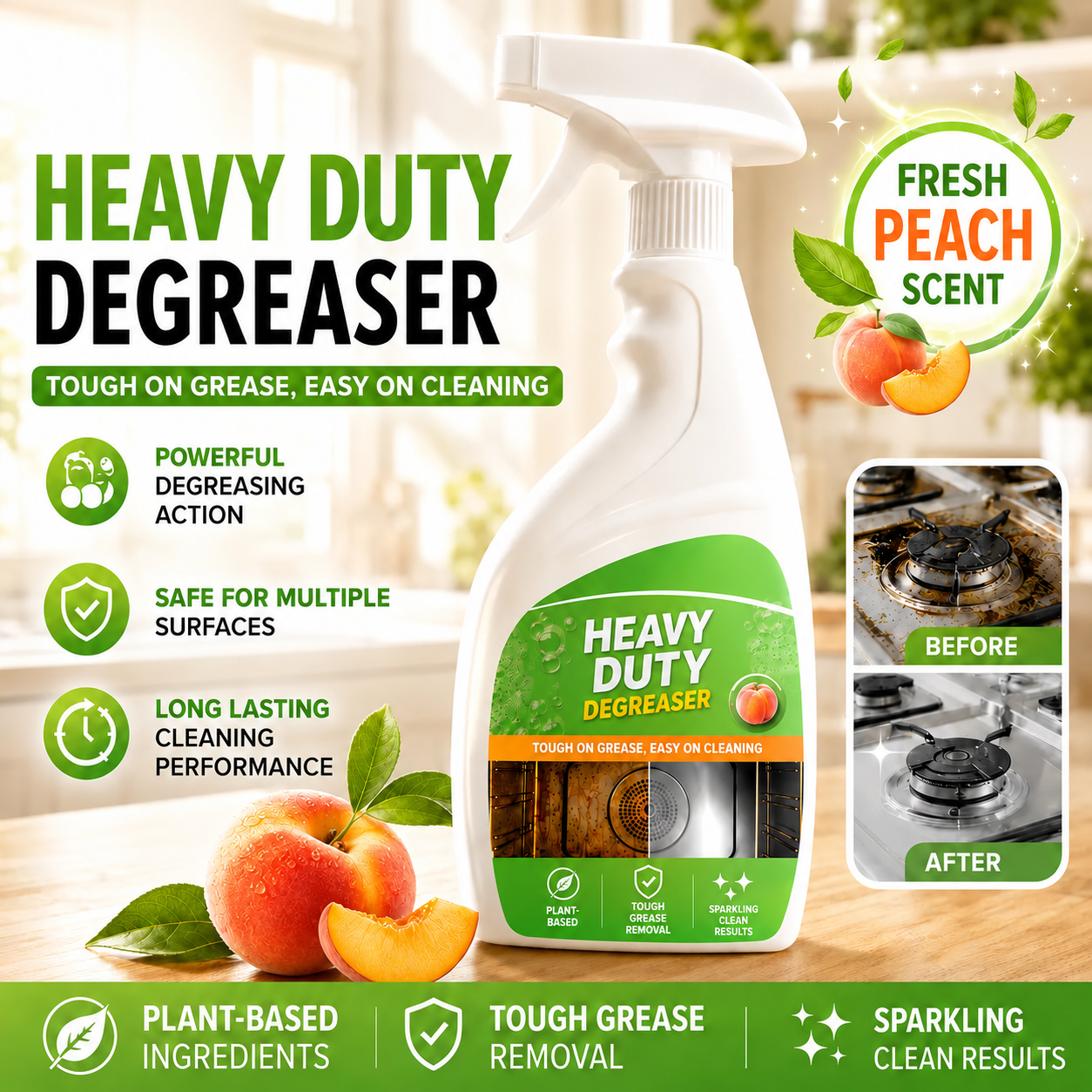 Heavy Duty Kitchen Degreaser Spray 300ml