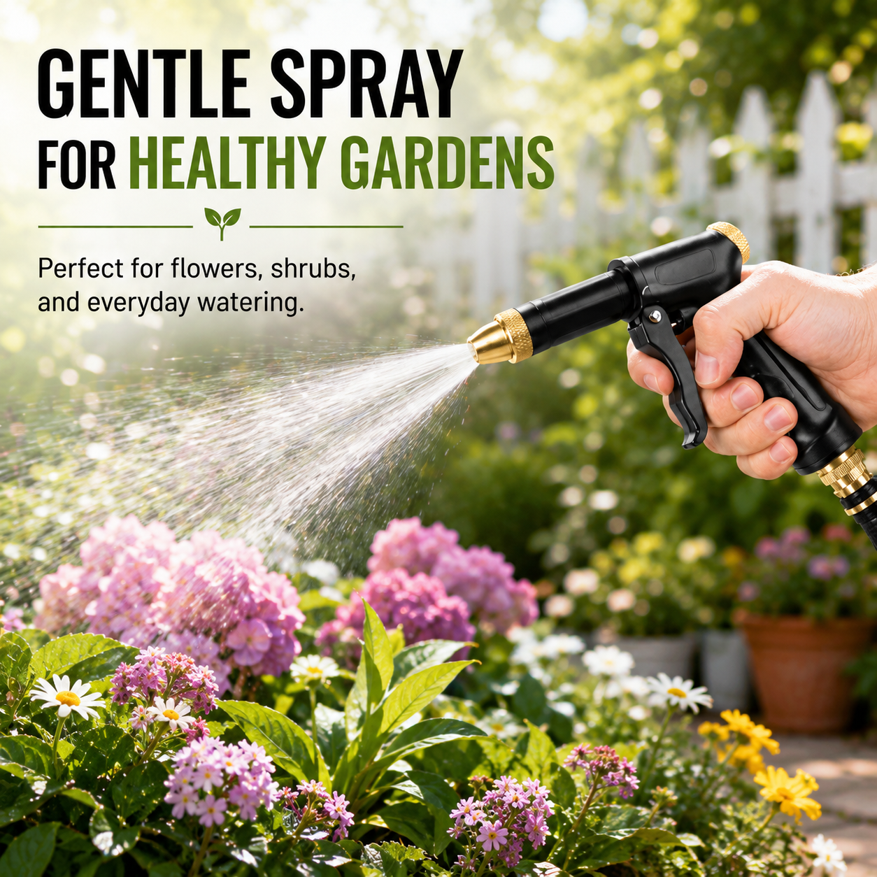 ✨💦2-in-1 High-Pressure Water Nozzle & Foam Sprayer for Cars, Pets & Garden Cleaning