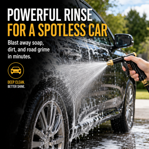 ✨💦2-in-1 High-Pressure Water Nozzle & Foam Sprayer for Cars, Pets & Garden Cleaning