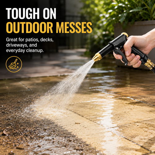 ✨💦2-in-1 High-Pressure Water Nozzle & Foam Sprayer for Cars, Pets & Garden Cleaning