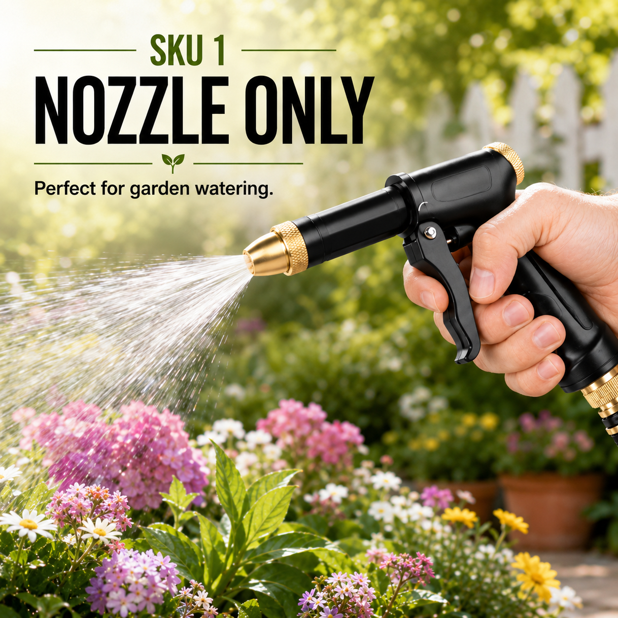 ✨💦2-in-1 High-Pressure Water Nozzle & Foam Sprayer for Cars, Pets & Garden Cleaning