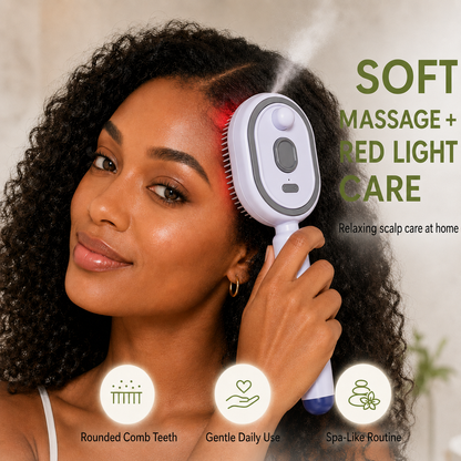 ✨ Steam Mist Straightening Comb – Salon-Smooth Hair at Home