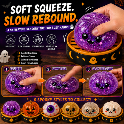 🔥 55% OFF TODAY 🎃Nectavira® Halloween Steamed Bun Squishy Random Mystery Box | 6 Spooky Styles to Collect🎃