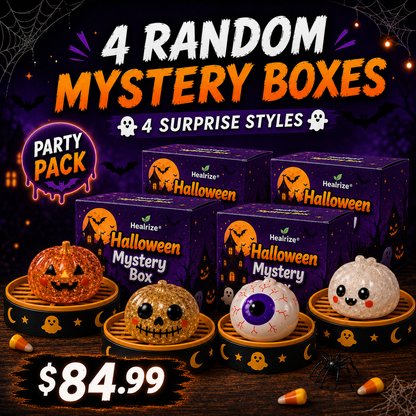 🔥 55% OFF TODAY 🎃Nectavira® Halloween Steamed Bun Squishy Random Mystery Box | 6 Spooky Styles to Collect🎃