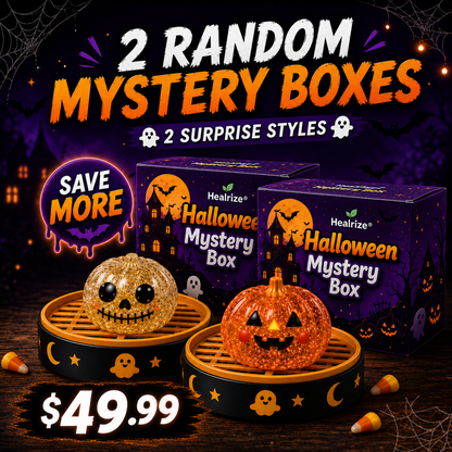 🔥 55% OFF TODAY 🎃Nectavira® Halloween Steamed Bun Squishy Random Mystery Box | 6 Spooky Styles to Collect🎃