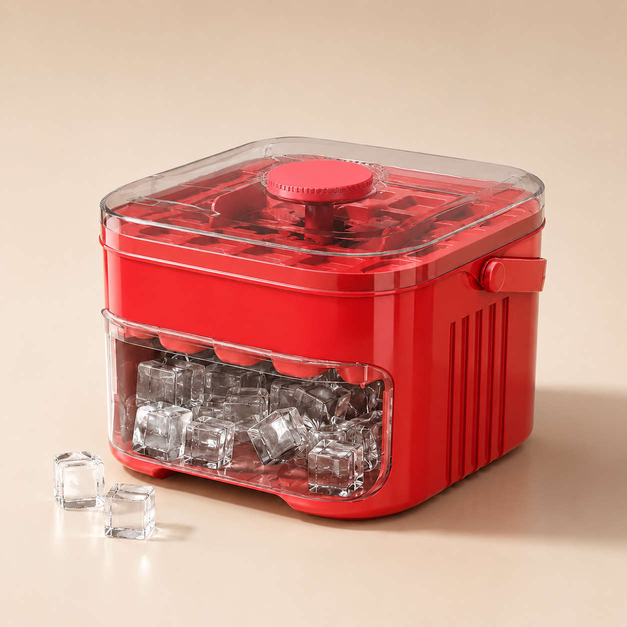🧊 Nectavira® 2-in-1 Ice Cube Tray with Storage Bin