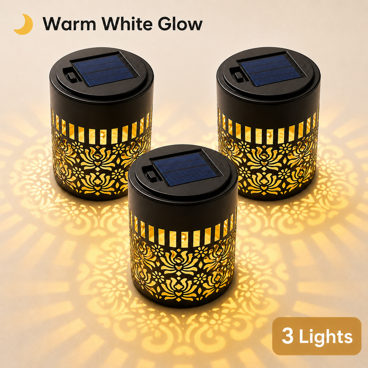 🌀 Limited Sale | Solar Mandala Wall Light – Outdoor Fence Projector Lamp for Patio & Backyard Decor