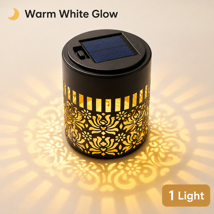 🌀 Limited Sale | Solar Mandala Wall Light – Outdoor Fence Projector Lamp for Patio & Backyard Decor