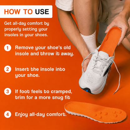 Nectavira® Acupressure Massage Insoles – Arch Support for All-Day Foot Comfort