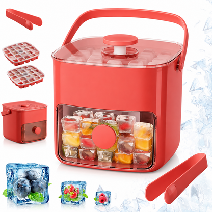 Nectavira® QuickPop 48-Cube Ice Tray Set with Storage Bin