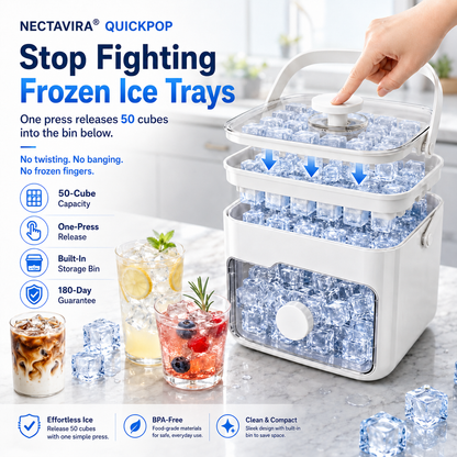 Nectavira® QuickPop Ice Tray Set — 40% OFF