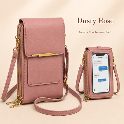 ✨ Nectavira® Touchscreen Crossbody Phone Wallet – Hands-Free Phone, Card & Cash Organizer 📱
