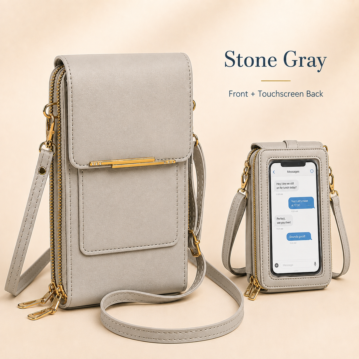 ✨ Nectavira® Touchscreen Crossbody Phone Wallet – Hands-Free Phone, Card & Cash Organizer 📱