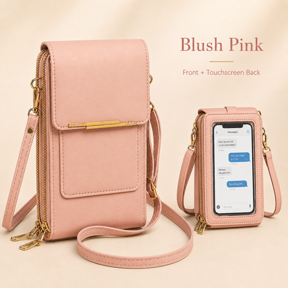✨ Nectavira® Touchscreen Crossbody Phone Wallet – Hands-Free Phone, Card & Cash Organizer 📱