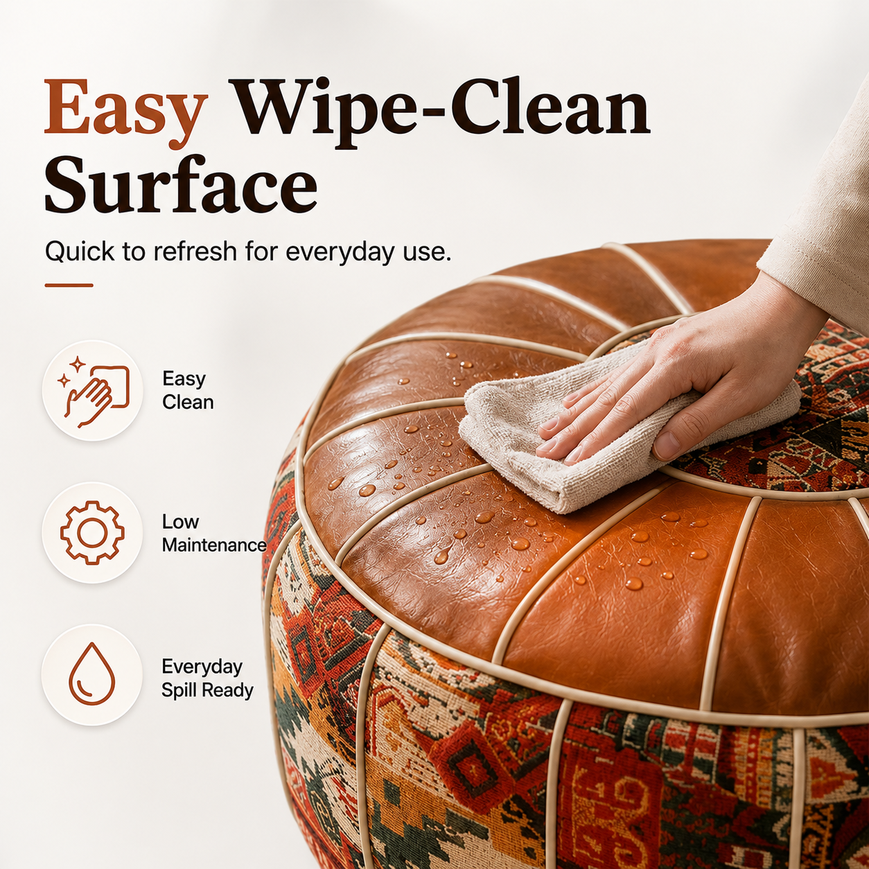 🔥 Limited-Time Offer | 2-in-1 Storage Ottoman – Elegant Seating with Spacious Hidden Storage