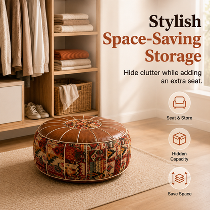 🔥 Limited-Time Offer | 2-in-1 Storage Ottoman – Elegant Seating with Spacious Hidden Storage