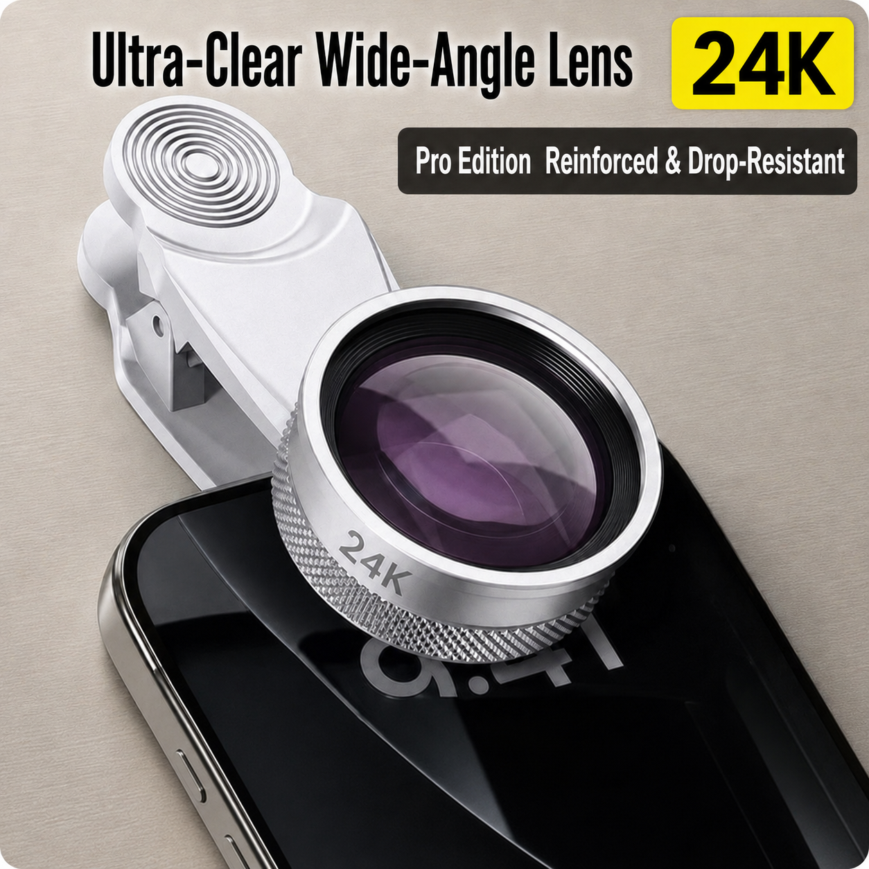 📸Nectavira® 2-in-1 Clip-On Phone Lens Kit – 150° Ultra-Wide & 12.5X Macro